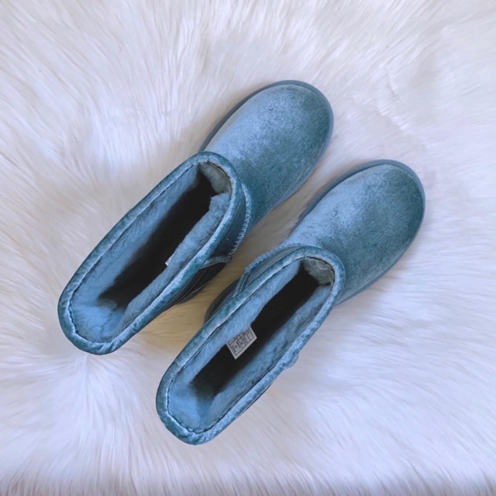 UGG Classic Short II Velvet Atlantic Boots - Picture 3 of 8